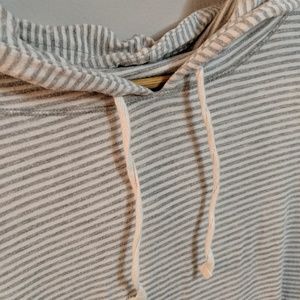 Gray striped XL *TALL* hoodie